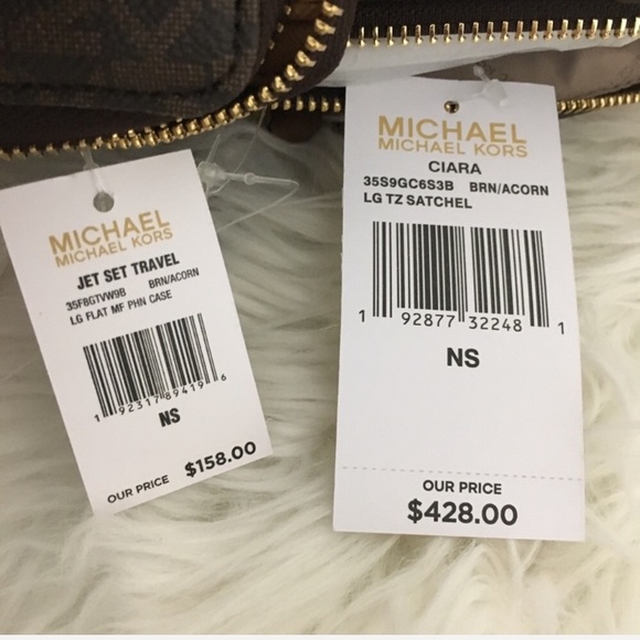 Michael Kors Ciara brown signature Satchel &wallet - Picture 6 of 8